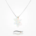 گردنبند نقره زنانه اوپال برف سفید