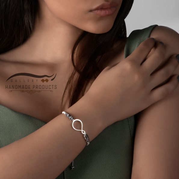 مدل دستبند نقره زنانه اینفینیتی