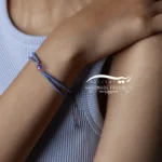 دستبند طلا زنانه چشم نظر (ساخته شده از طلا و سنگ افغان)