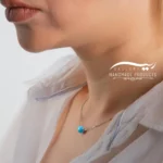گردنبند نقره زنانه گوی اوپال ایسلند