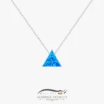 گردنبند نقره زنانه اوپال مثلث