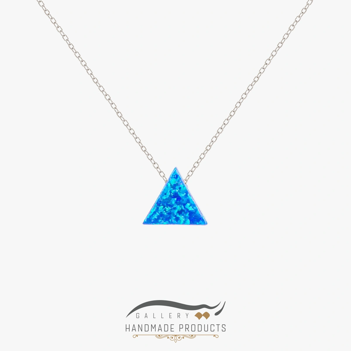 گردنبند نقره زنانه اوپال مثلث