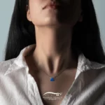 گردنبند نقره زنانه اوپال مثلث