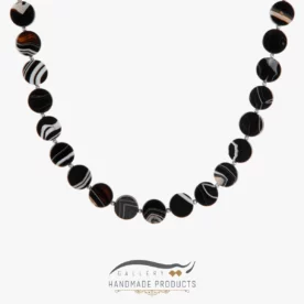 گردنبند نقره زنانه عقیق رگه دار