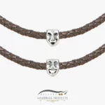 گردنبند نقره مردانه اشک و لبخند