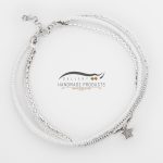 women's silver anklet Star