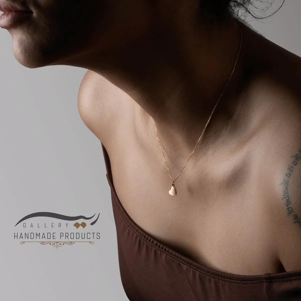 03-Ri3-5348-Gold گردنبند طلا زنانه هارت