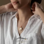 پلاک طلا زنانه پولکی