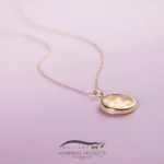 پلاک طلا زنانه پولکی