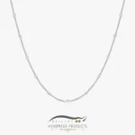 گردنبند نقره زنانه کارتیه پولکی