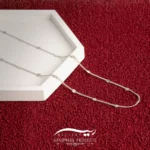 گردنبند نقره زنانه کارتیه پولکی