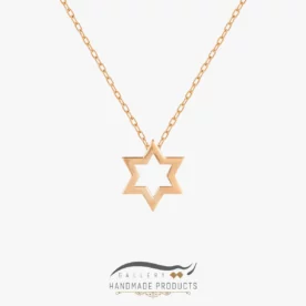 گردنبند طلا زنانه ستاره داوود