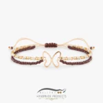 دستبند طلا زنانه پروانه گرانولا