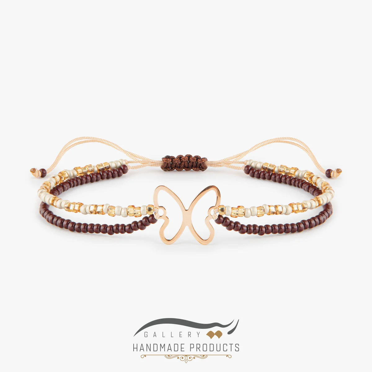 دستبند طلا زنانه پروانه گرانولا