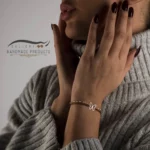 دستبند طلا زنانه پروانه گرانولا