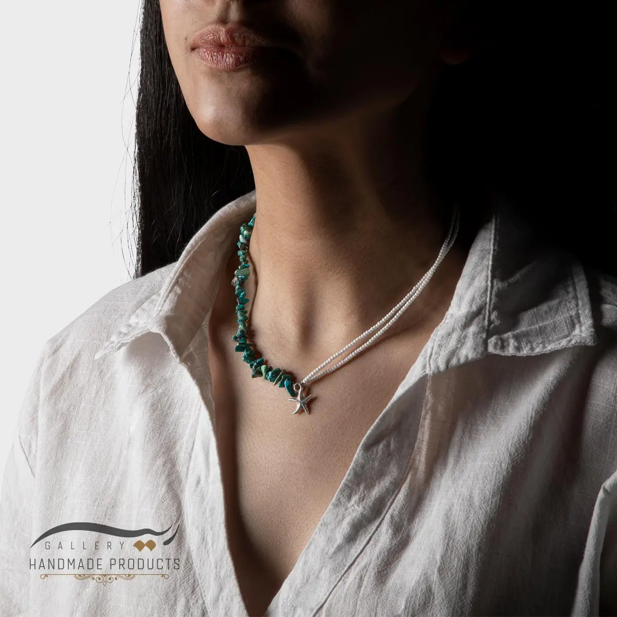 گردنبند نقره زنانه ستاره دریایی