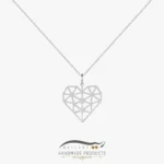 گردنبند نقره زنانه قلب مشبک