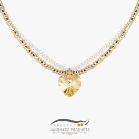 گردنبند طلا زنانه گلدن هارت