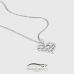 گردنبند نقره زنانه قلب مشبک