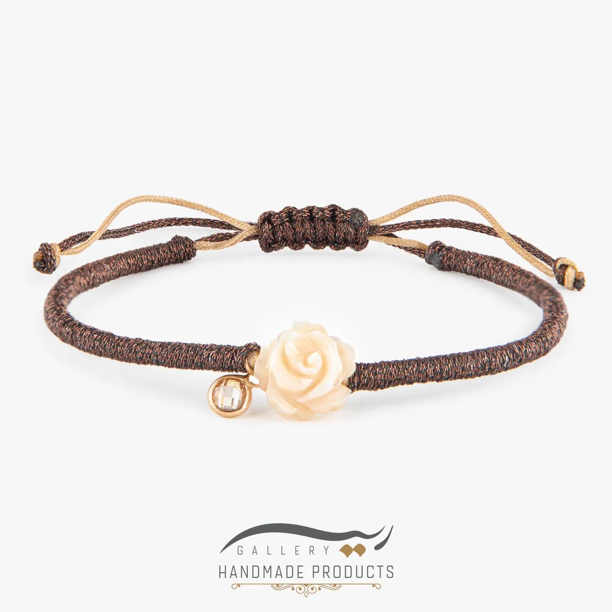 دستبند طلا زنانه رز موکا