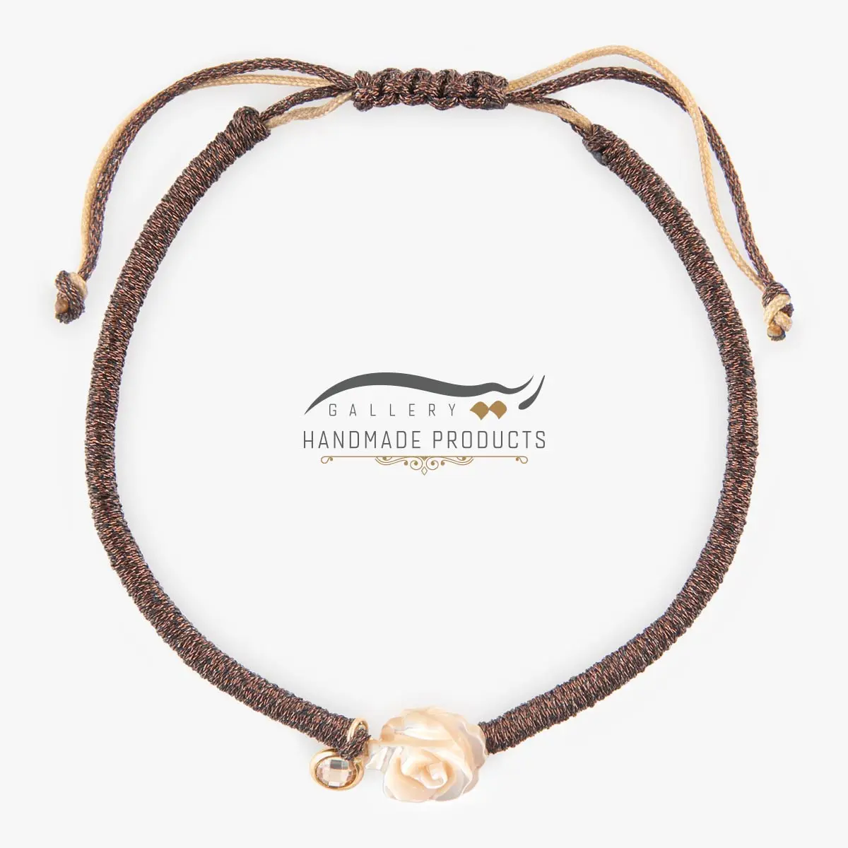 دستبند طلا زنانه رز موکا