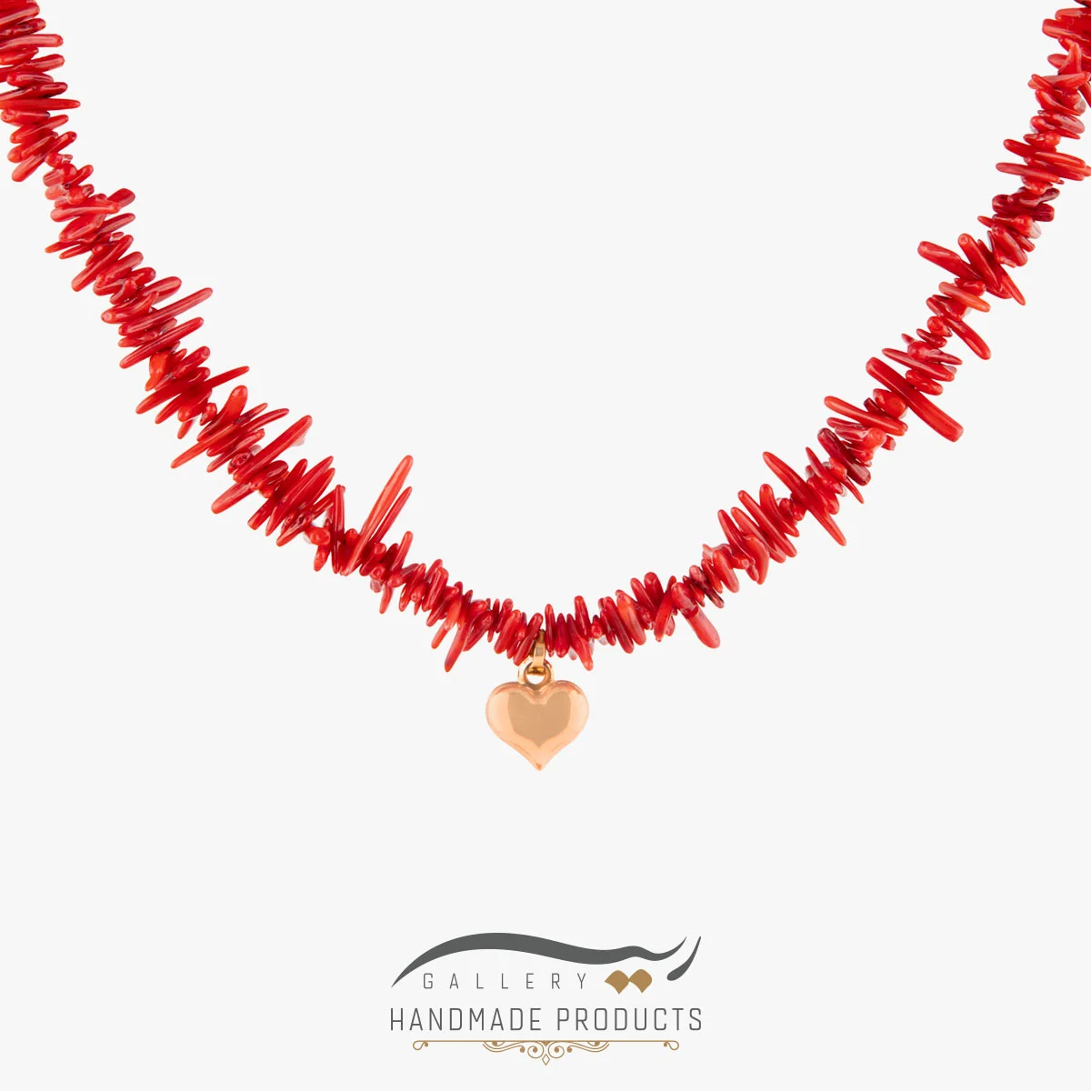 گردنبند طلا زنانه مرجان