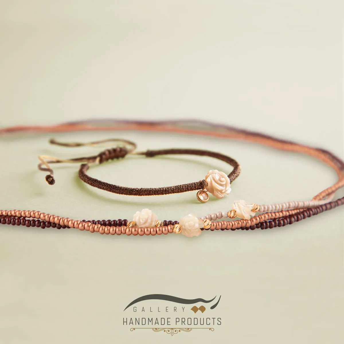 نیم‌ست طلا زنانه رز موکا