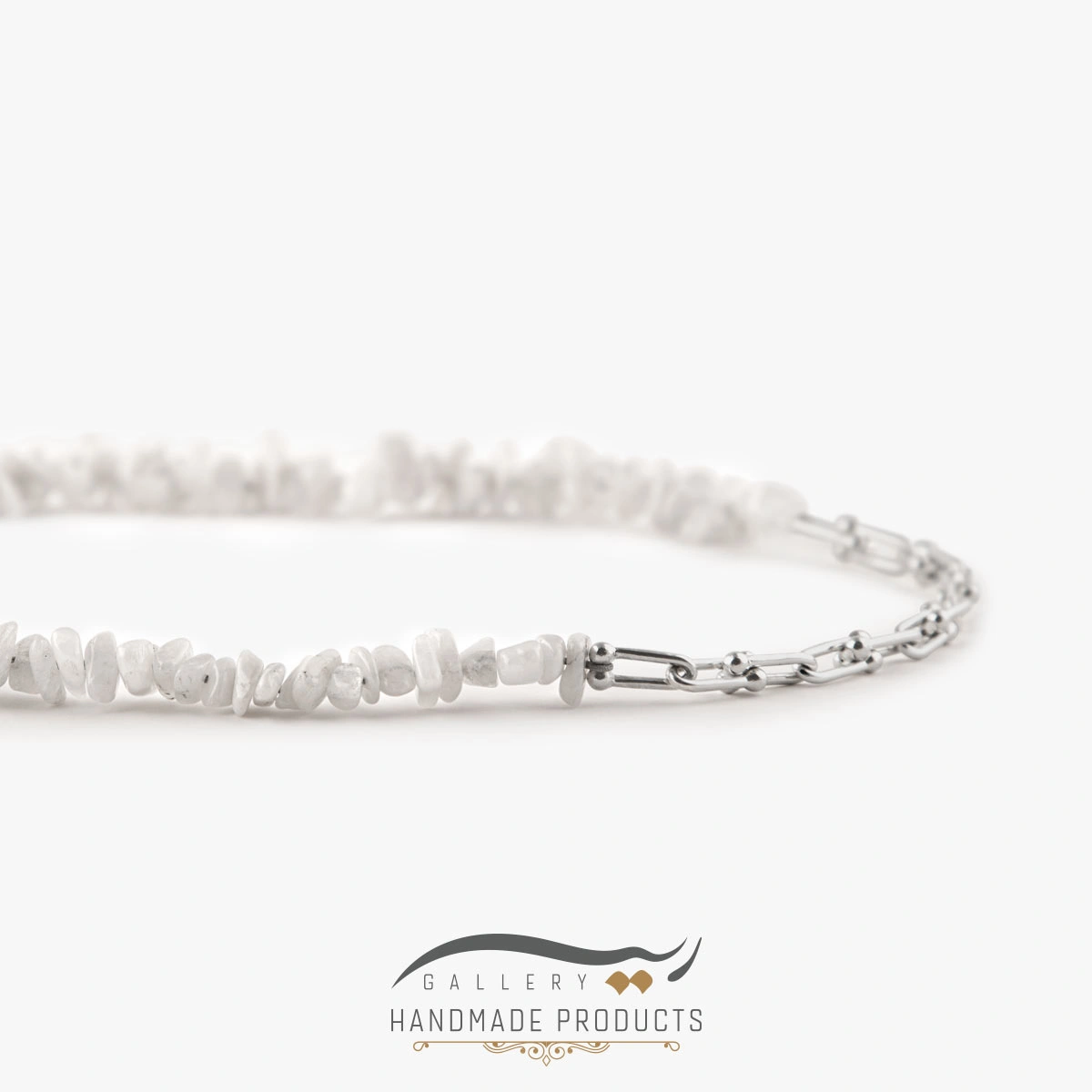 گردنبند نقره زنانه مون استون