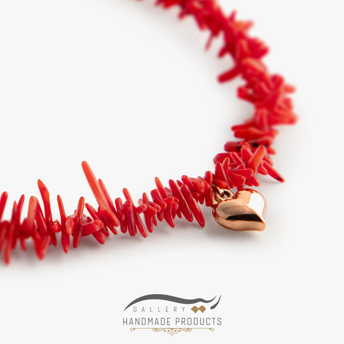 گردنبند طلا زنانه مرجان