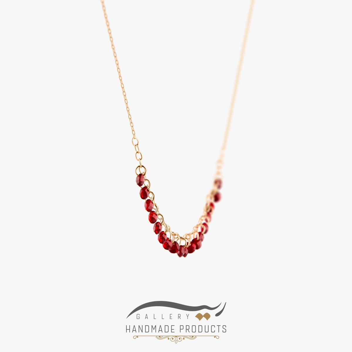 گردنبند طلا زنانه یاقوت