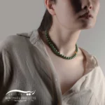 گردنبند طلا زنانه فارست (ساخته شده از شل و طلا)