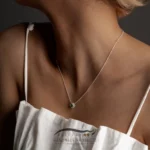 گردنبند نقره زنانه زمردی