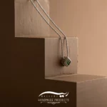 گردنبند نقره زنانه زمردی