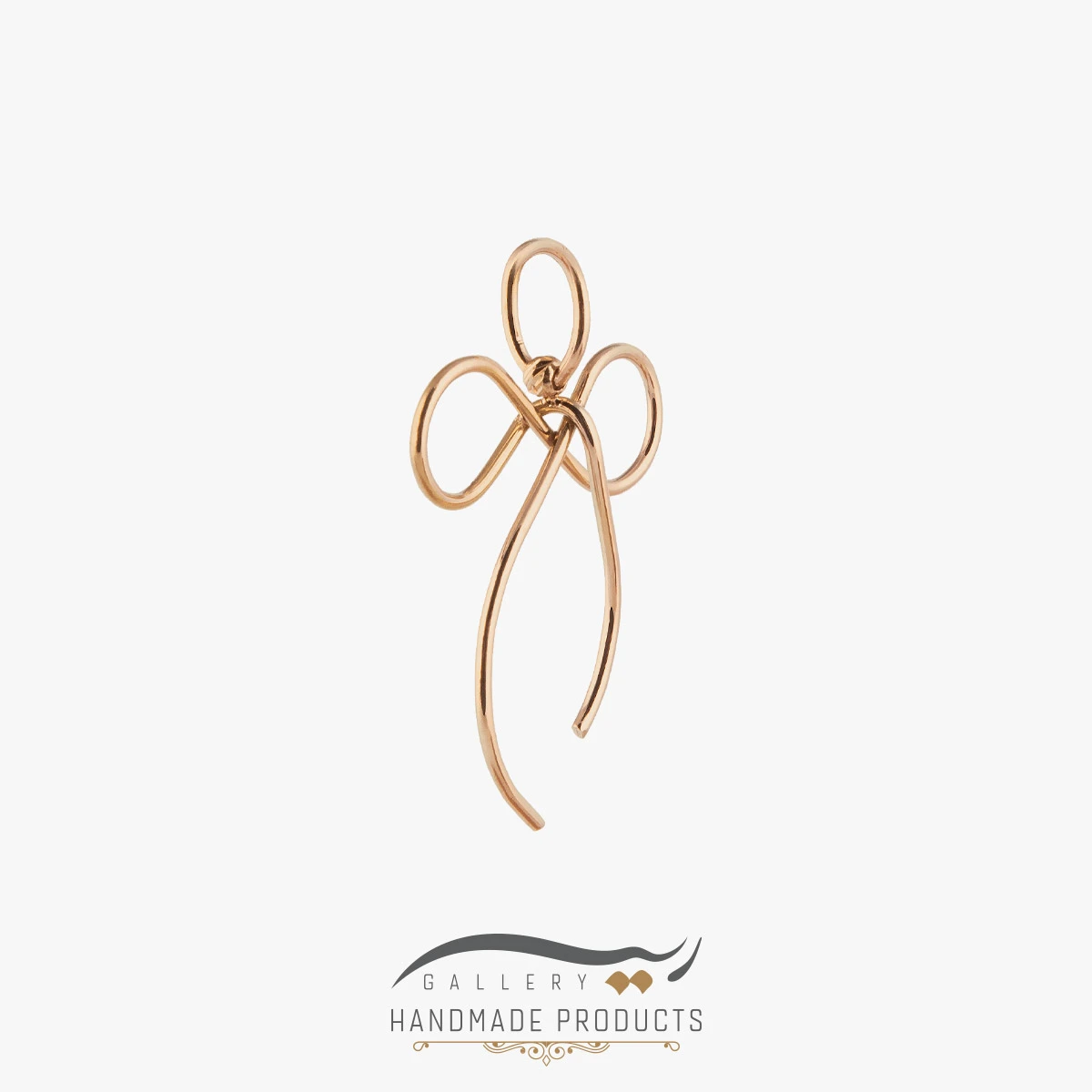 پلاک طلا زنانه پاپیون