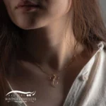 پلاک طلا زنانه پاپیون