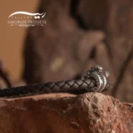 دستبند نقره مردانه چرمی اژدها