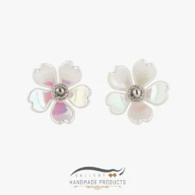 گوشواره نقره زنانه گاردن (ساخته شده از صدف و نقره)