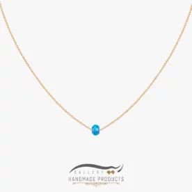 گردنبند طلا زنانه اوپال اشک دریا
