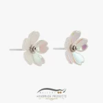 گوشواره نقره زنانه گاردن (ساخته شده از صدف و نقره)