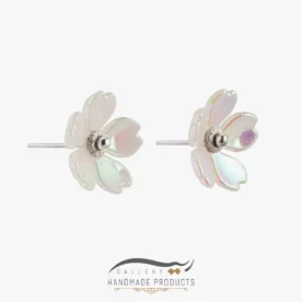 گوشواره نقره زنانه گاردن (ساخته شده از صدف و نقره)