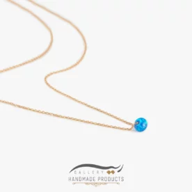 گردنبند طلا زنانه اوپال اشک دریا