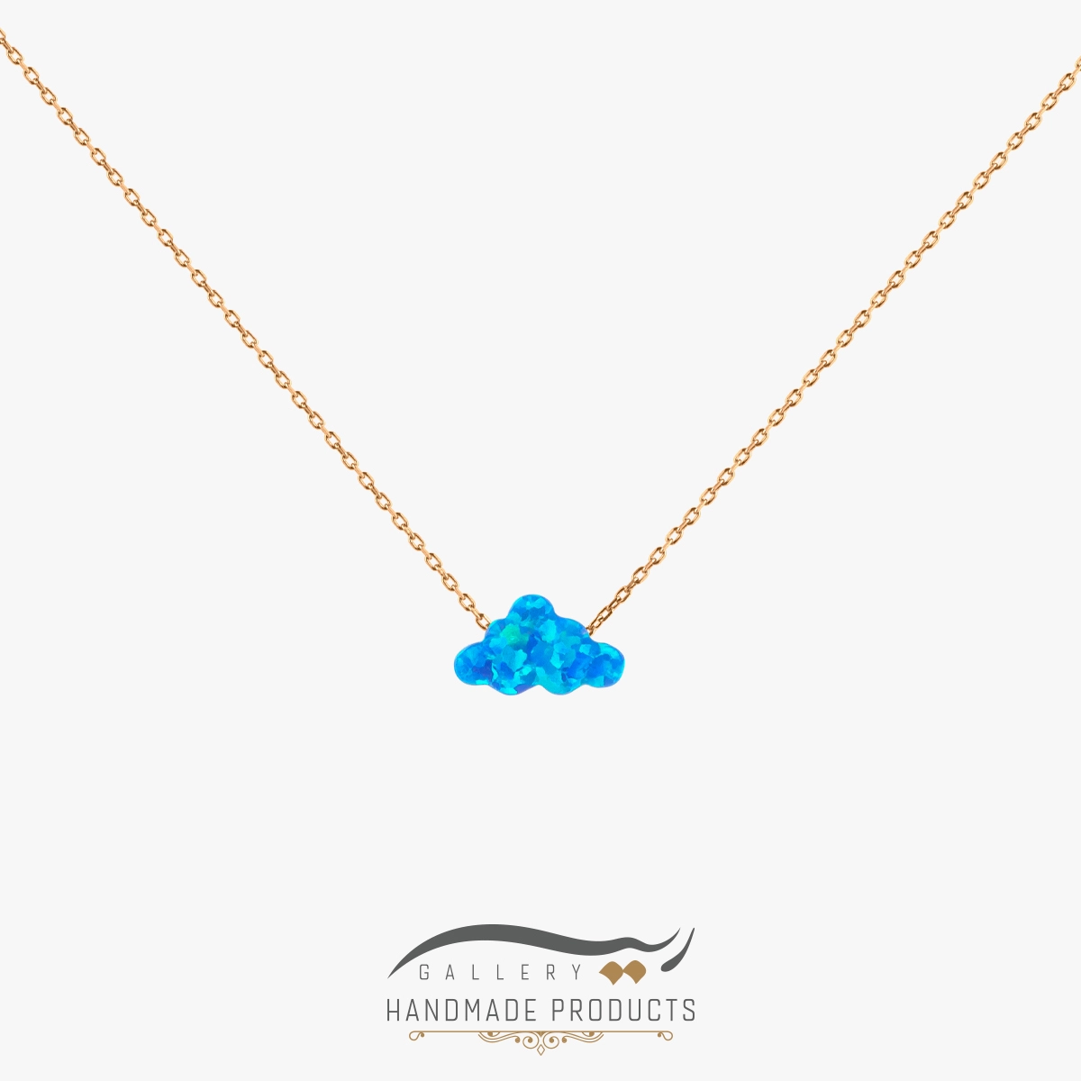 01-Ri3-5489-Gold گردنبند طلا زنانه اوپال ابر
