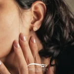 گوشواره نقره زنانه موکا