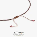 گردنبند طلا زنانه پاپیون (ساخته شده از کریستال، منجوق و طلا)