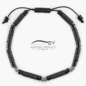 دستبند نقره مردانه آذرخش