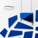 گردنبند نقره زنانه سول (ساخته شده از نقره و گلس)