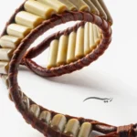 دستبند چرم مردانه چشم گربه ای