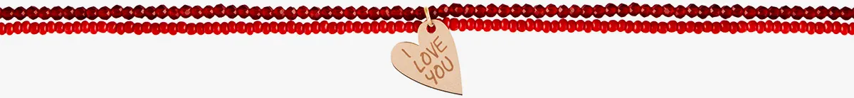 گردنبند طلا زنانه Red (ساخته شده از طلا، عقیق و منجوق)