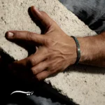 دستبند نقره مردانه کوبو افغان (ساخته شده از نقره، سنگ افغان و فیروزه افغان)