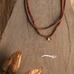 گردنبند طلا زنانه افرا ( ساخته شده از طلا، دلربا و منجوق )